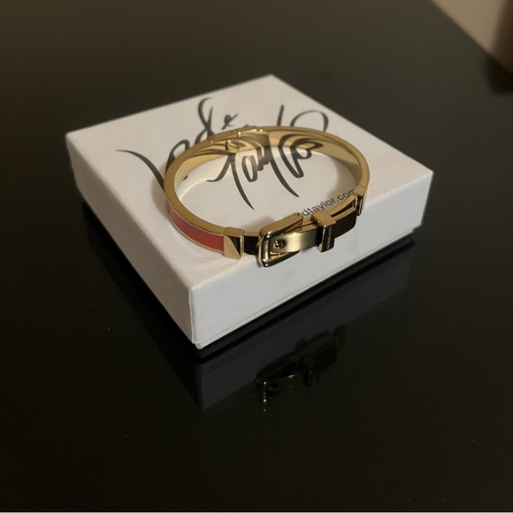 Michael Kors Gold and Orange Buckle Bracelet - Picture 1 of 3
